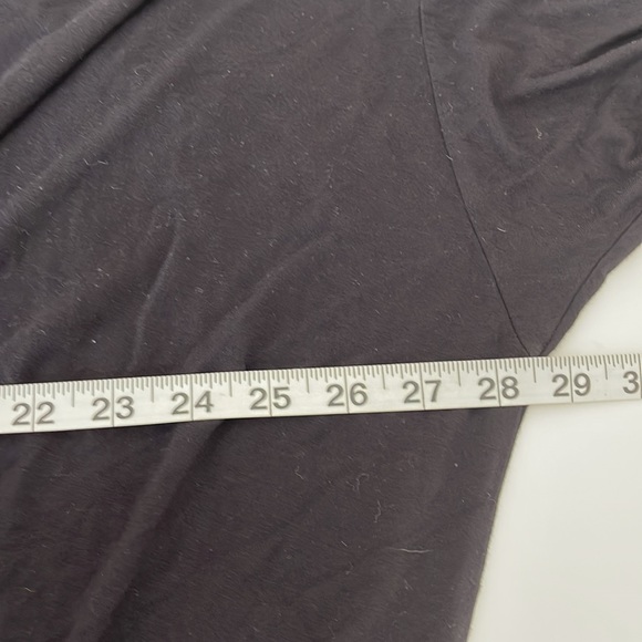 Free People Keepin On Solid Black Tie Sleeve Blouse Medium - Picture 15 of 16